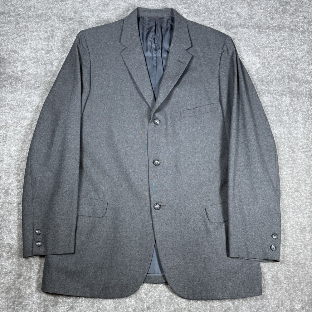 Vintage Pendleton Blazer Men's 44 Gray Wool Palmer House Arcade Chicago 3 Button